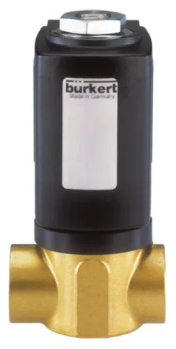 Steam solenoid valve Burkert type 6027 - Direct-acting 2/2-way plunger valve