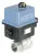 Ball valve / butterfly valve with electrical rotary actuator Burkert type 8804