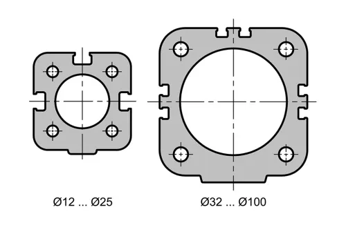 Double acting cylinder | non-rotating rod | magnetic piston | Q-series HAFNER QINT