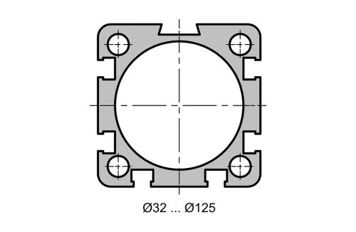 Double acting cylinder | adjustable cushioning | magnetic piston | high temperature, FKM seals | D-s HAFNER DIPV