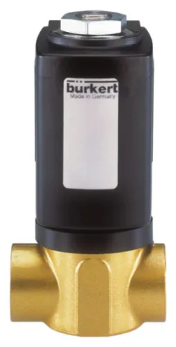 Steam solenoid valve Burkert type 6027 - Direct-acting 2/2-way plunger valve