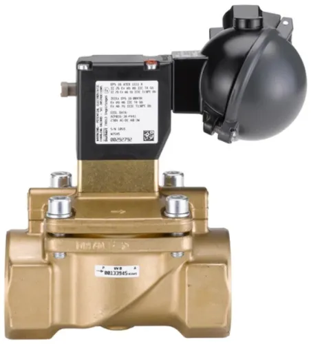 Water solenoid valve Burkert type 5282 - Servo-assisted 2/2-way diaphragm valve