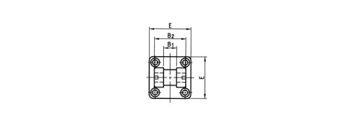 Female clevis bracket | for flange with spherical bearing | fits ISO-VDMA HAFNER DGS